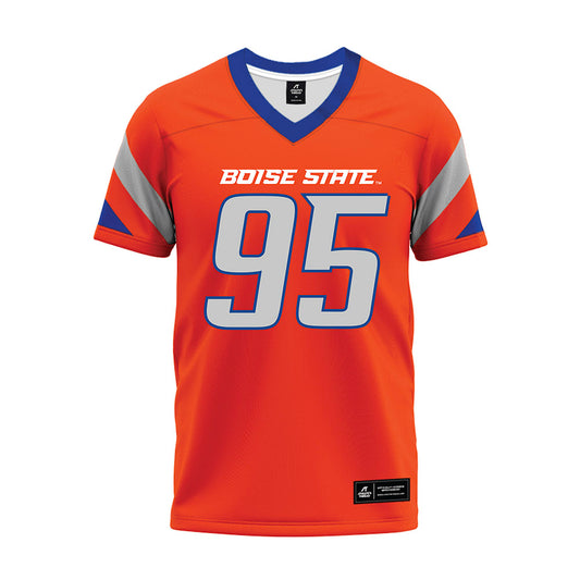 Boise State - NCAA Football : Max Stege - Orange Premium Football Jersey-0