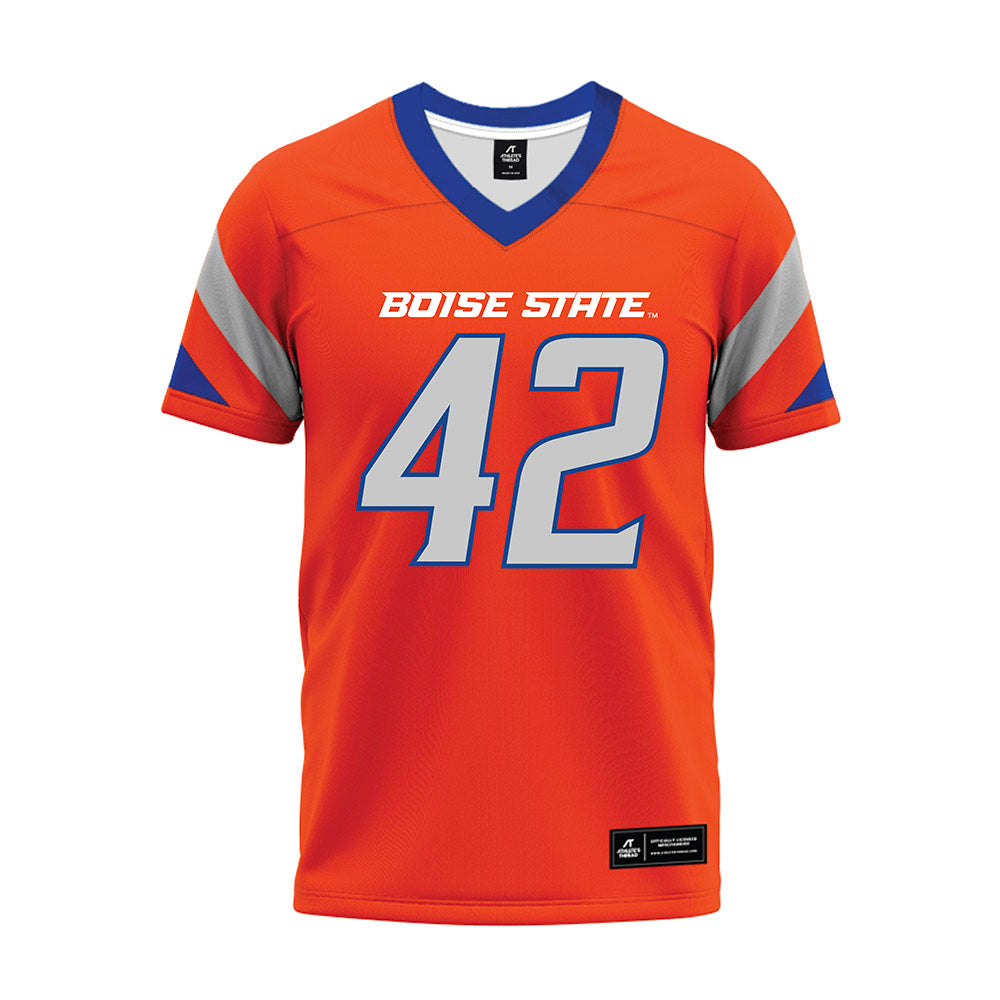 Boise State - NCAA Football : Zyhaire Lewis - Orange Premium Football Jersey-0