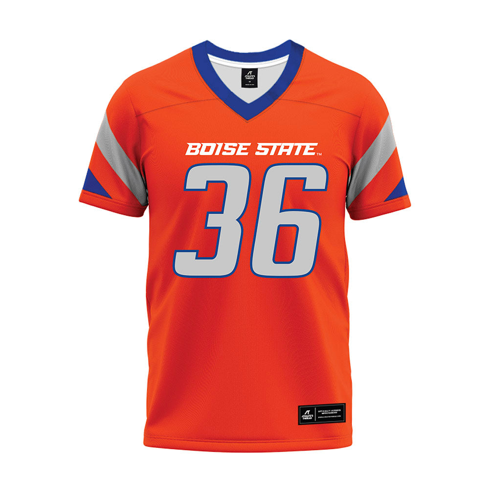 Boise State - NCAA Football : Jacob Arbuckle - Orange Premium Football Jersey-0