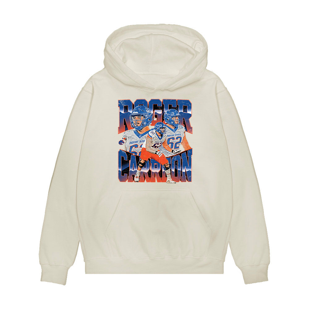 Boise State - NCAA Football : Roger Carreon - Collage Premium Hooded Sweatshirt-0
