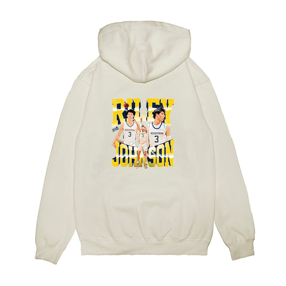 AU - NCAA Men's Basketball : Riley Johnson - Collage Premium Hooded Sweatshirt-1