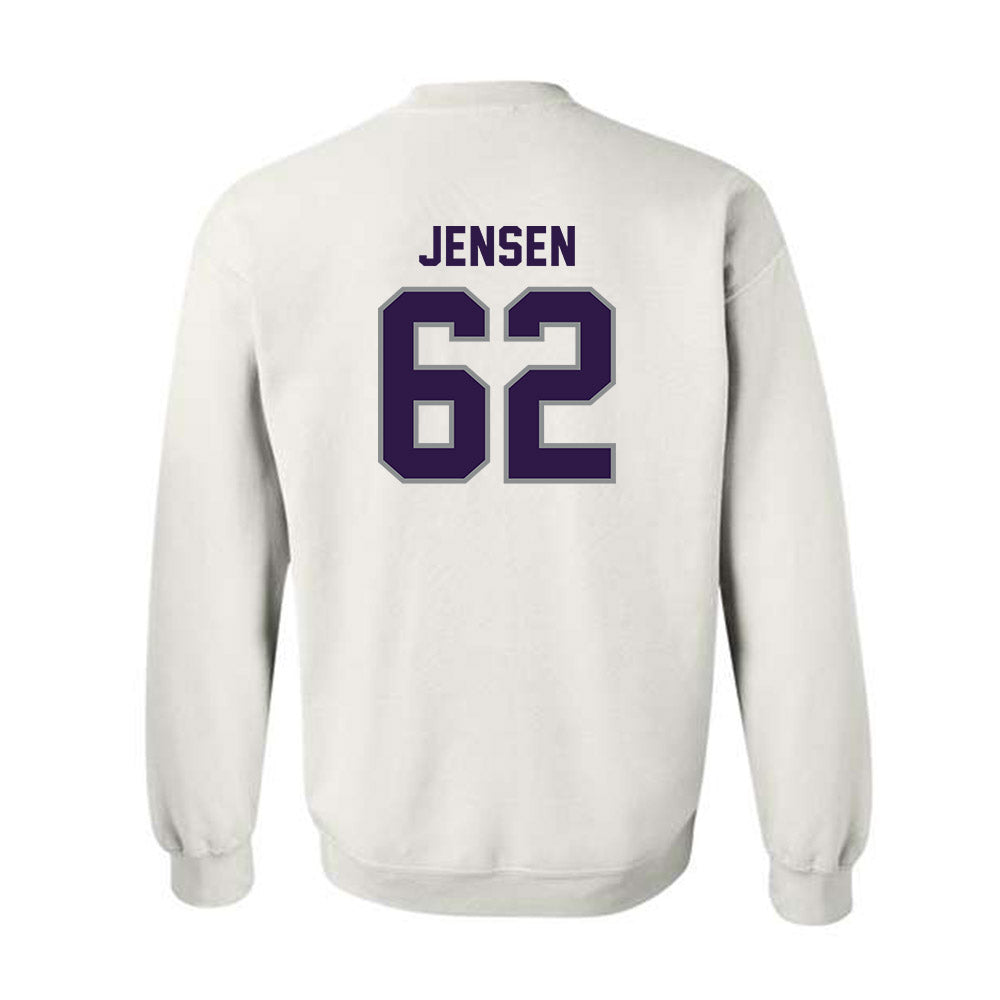 Kansas State - NCAA Football : Jordan Jensen - Sports Shersey Crewneck Sweatshirt-1