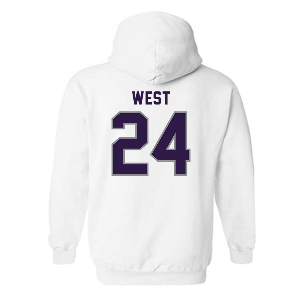 Kansas State - NCAA Football : Tanner West - Sports Shersey Hooded Sweatshirt-1