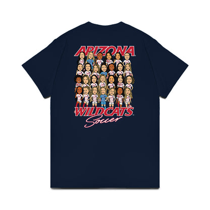 Arizona - NCAA Women's Soccer : - Team Caricature Comfort Colors T-Shirt-1