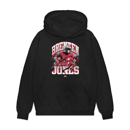 Ohio State - NCAA Football : Brenten Jones - Collage Premium Hooded Sweatshirt-0