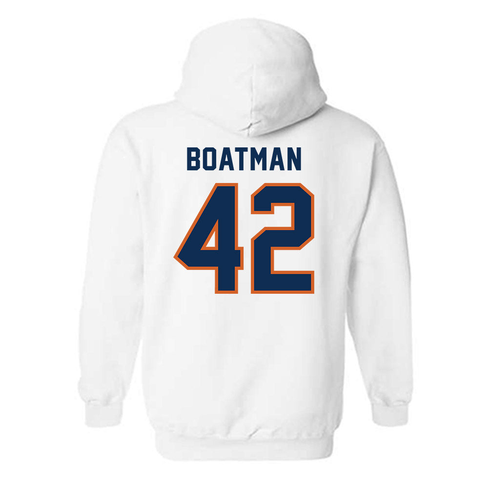 Wheaton IL - NCAA Football : Clay Boatman - Classic Shersey Hooded Sweatshirt-1