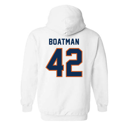 Wheaton IL - NCAA Football : Clay Boatman - Classic Shersey Hooded Sweatshirt-1