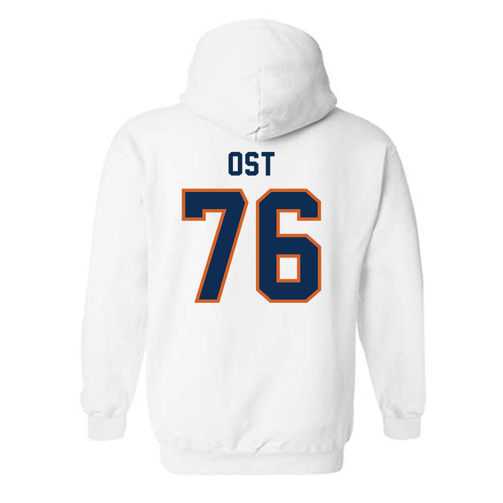 Wheaton IL - NCAA Football : Leo Ost - Classic Shersey Hooded Sweatshirt-1