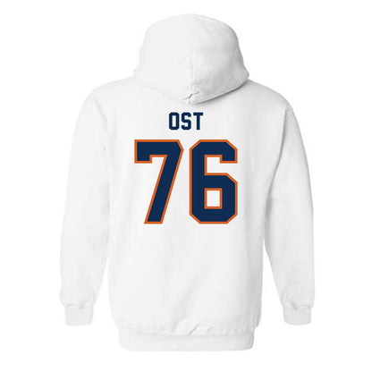 Wheaton IL - NCAA Football : Leo Ost - Classic Shersey Hooded Sweatshirt-1