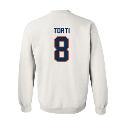 Wheaton IL - NCAA Football : Luca Torti - Classic Shersey Crewneck Sweatshirt-1