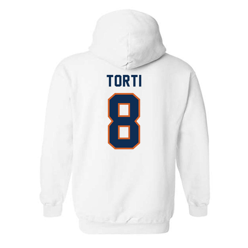 Wheaton IL - NCAA Football : Luca Torti - Classic Shersey Hooded Sweatshirt-1