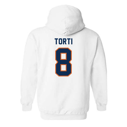 Wheaton IL - NCAA Football : Luca Torti - Classic Shersey Hooded Sweatshirt-1