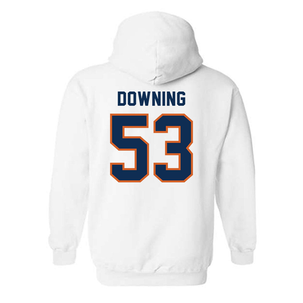 Wheaton IL - NCAA Football : Owen Downing - Classic Shersey Hooded Sweatshirt-1