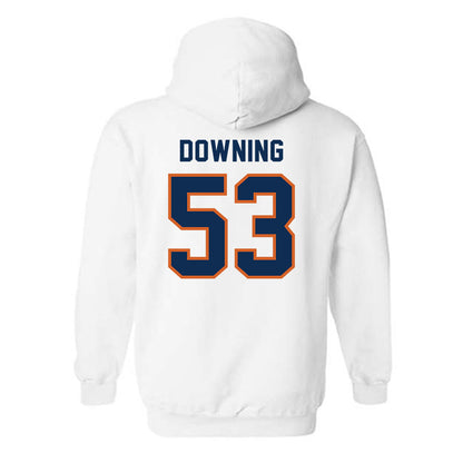 Wheaton IL - NCAA Football : Owen Downing - Classic Shersey Hooded Sweatshirt-1