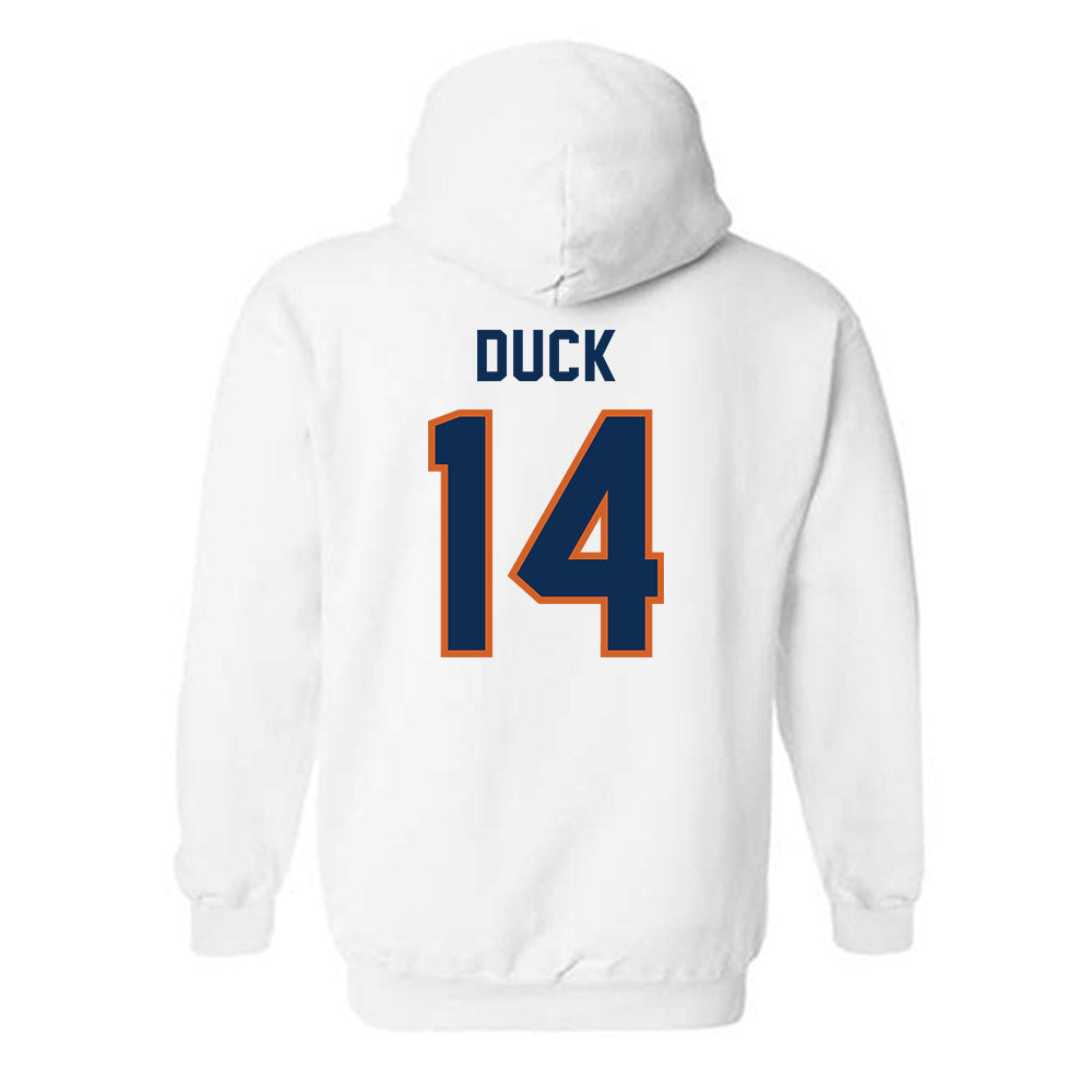 Wheaton IL - NCAA Football : Charlie Duck - Classic Shersey Hooded Sweatshirt-1