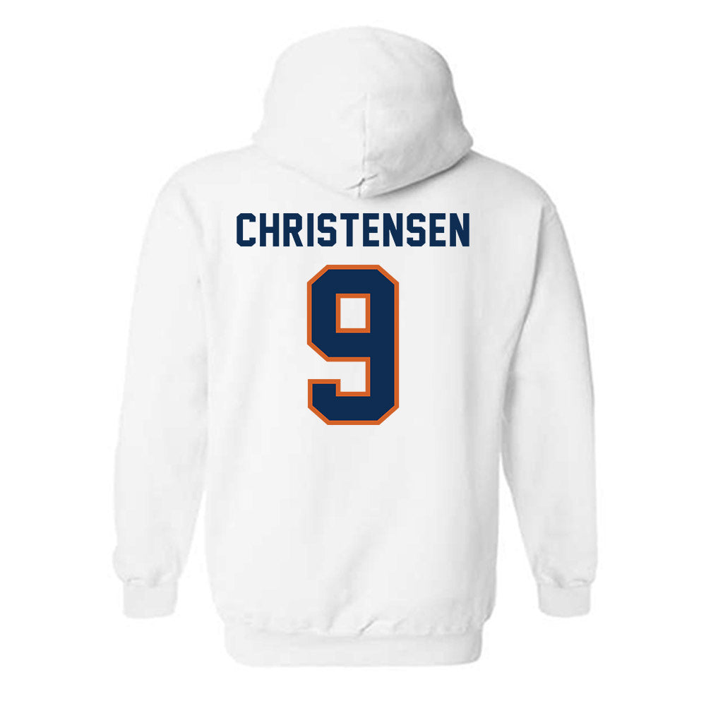 Wheaton IL - NCAA Football : Kirby Christensen - Classic Shersey Hooded Sweatshirt-1