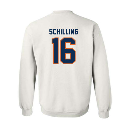 Wheaton IL - NCAA Football : Rich Schilling - Classic Shersey Crewneck Sweatshirt-1