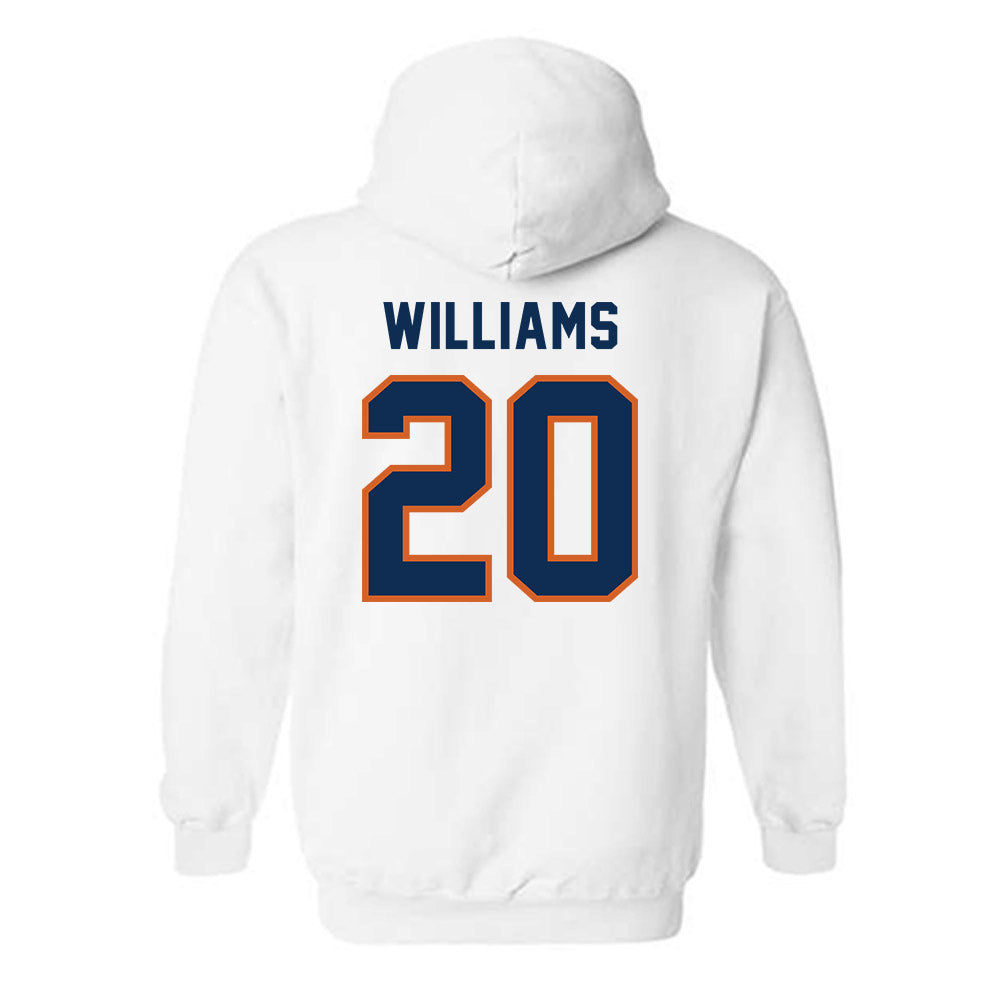 Wheaton IL - NCAA Football : Malachi Williams - Classic Shersey Hooded Sweatshirt-1