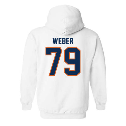 Wheaton IL - NCAA Football : Jake Weber - Classic Shersey Hooded Sweatshirt-1