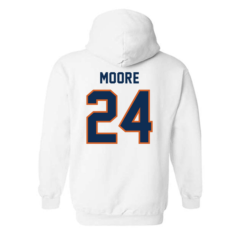 Wheaton IL - NCAA Football : Colin Moore - Classic Shersey Hooded Sweatshirt-1