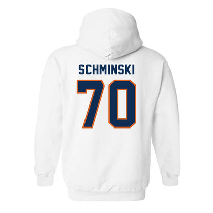 Wheaton IL - NCAA Football : Cole Schminski - Classic Shersey Hooded Sweatshirt-1