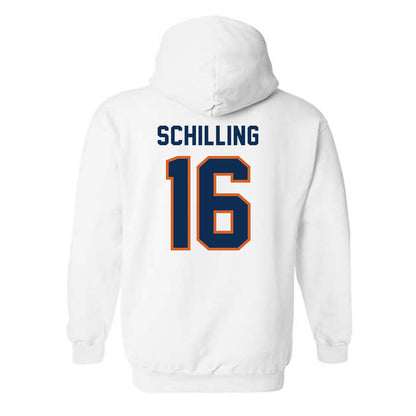Wheaton IL - NCAA Football : Rich Schilling - Classic Shersey Hooded Sweatshirt-1