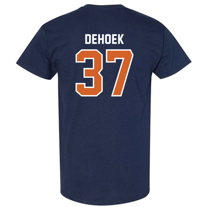 Wheaton IL - NCAA Baseball : Parker DeHoek - Navy T-Shirt-1
