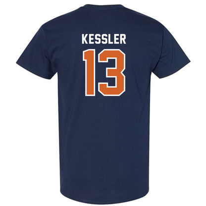 Wheaton IL - NCAA Baseball : Billy Kessler - Navy T-Shirt-1