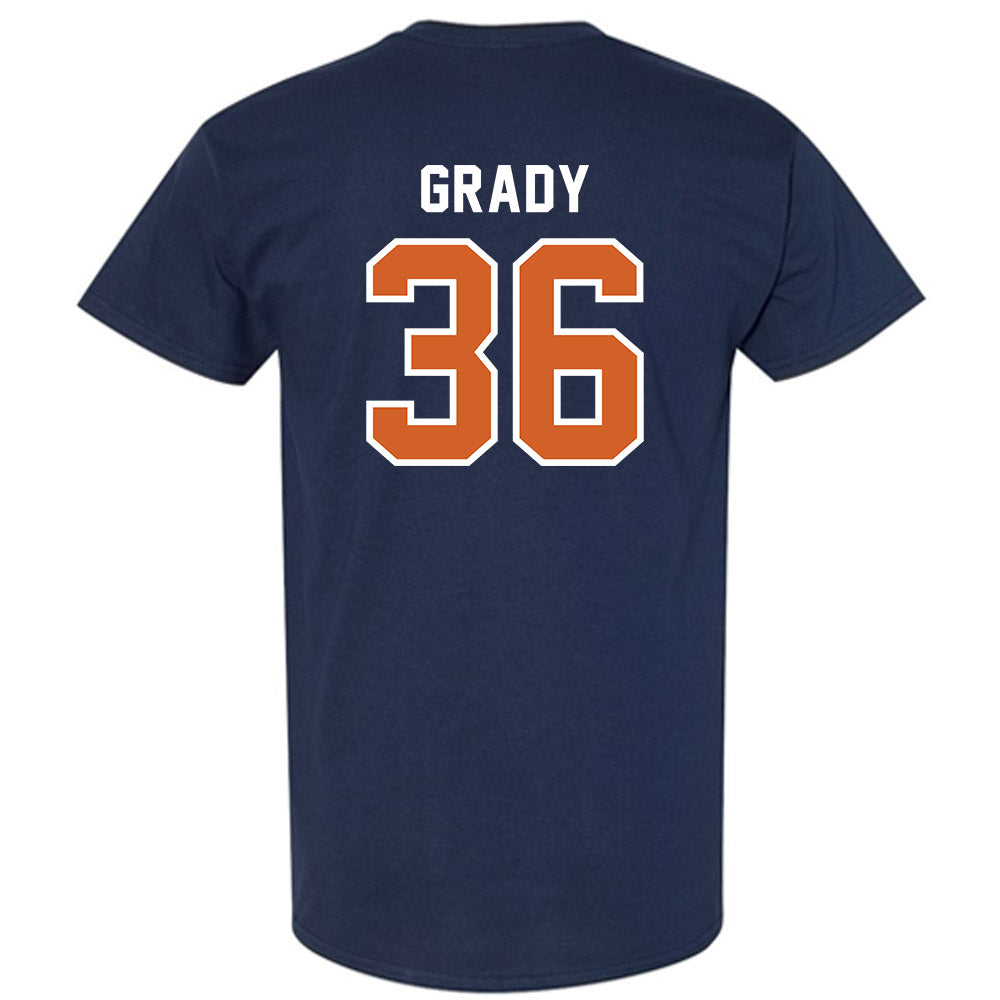 Wheaton IL - NCAA Baseball : Santana Grady - Navy T-Shirt-1