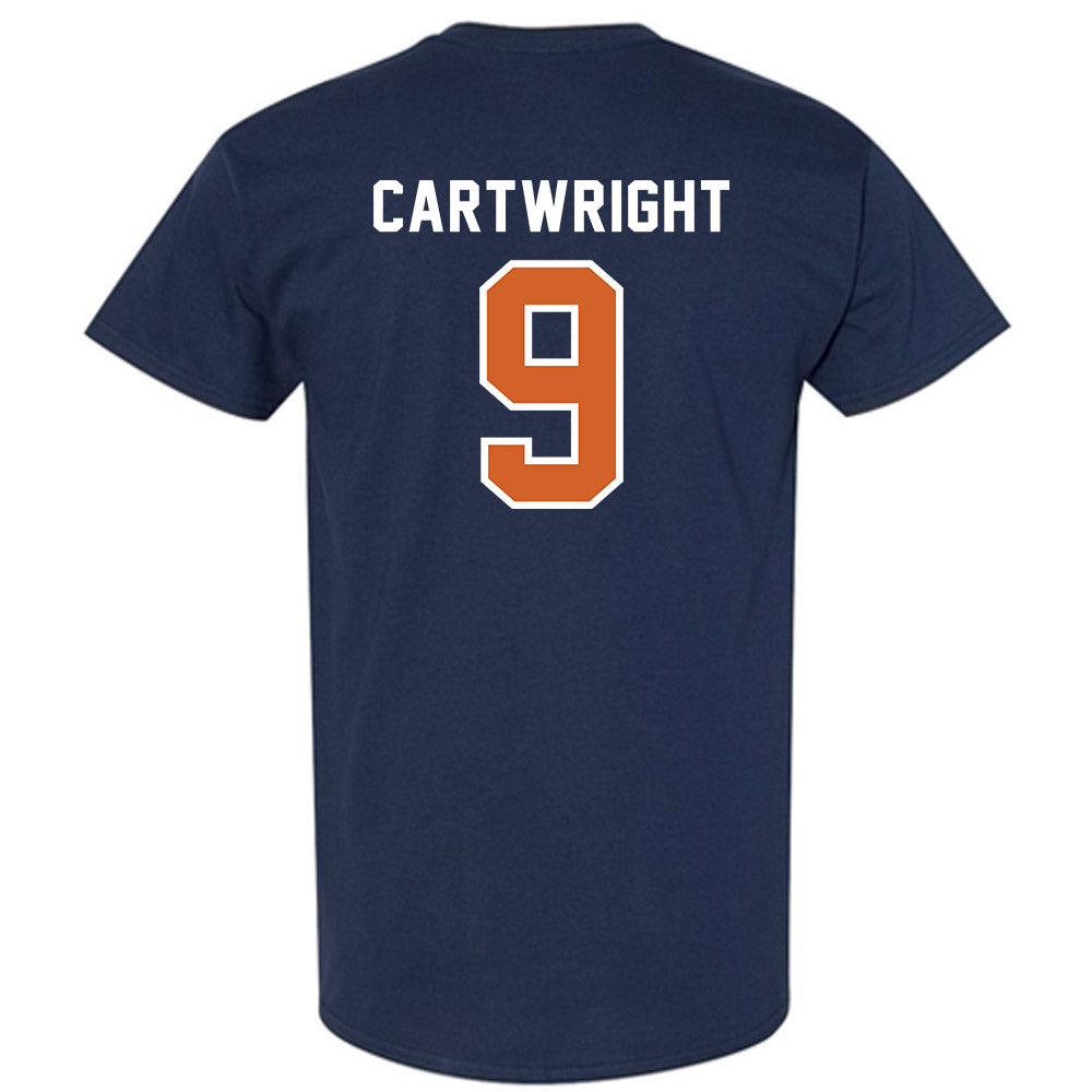 Wheaton IL - NCAA Baseball : Ryan Cartwright - Navy T-Shirt-1