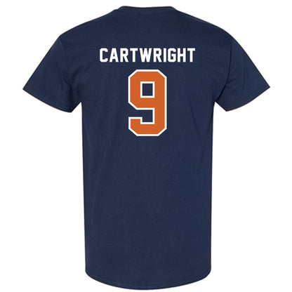 Wheaton IL - NCAA Baseball : Ryan Cartwright - Navy T-Shirt-1