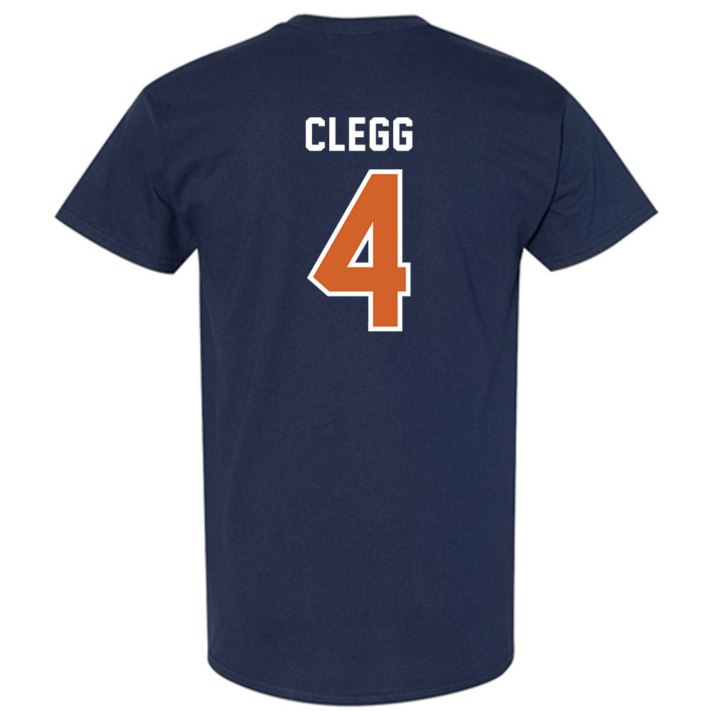 Wheaton IL - NCAA Baseball : William Clegg - Navy T-Shirt-1
