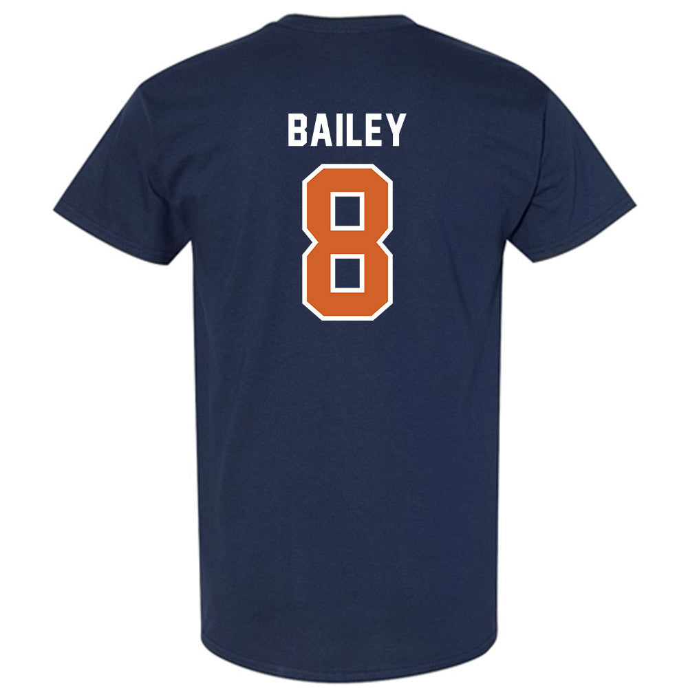 Wheaton IL - NCAA Baseball : Harrison Bailey - Navy T-Shirt-1