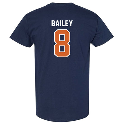 Wheaton IL - NCAA Baseball : Harrison Bailey - Navy T-Shirt-1