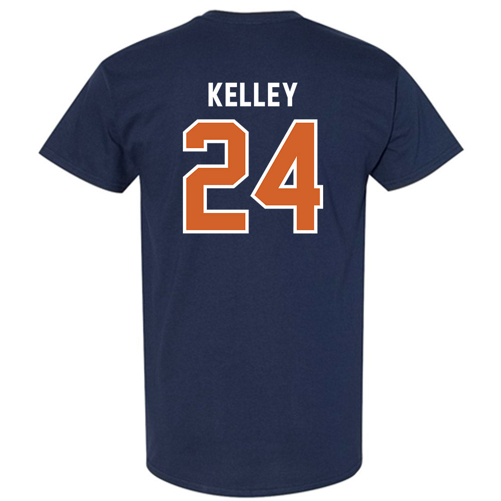 Wheaton IL - NCAA Baseball : Caleb Kelley - Navy T-Shirt-1