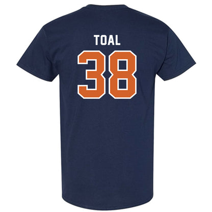 Wheaton IL - NCAA Baseball : Aidan Toal - Navy T-Shirt-1