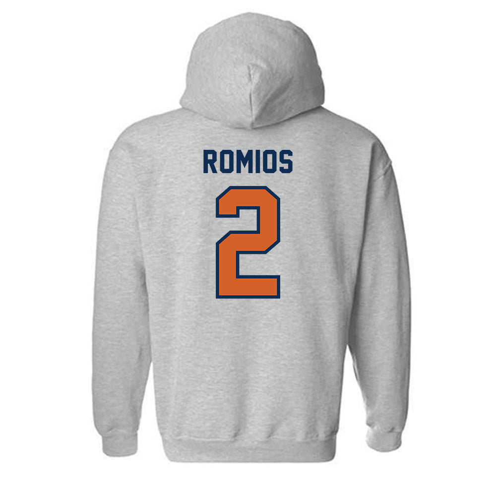 Wheaton IL - NCAA Baseball : Niko Romios - Classic Shersey Hooded Sweatshirt-1