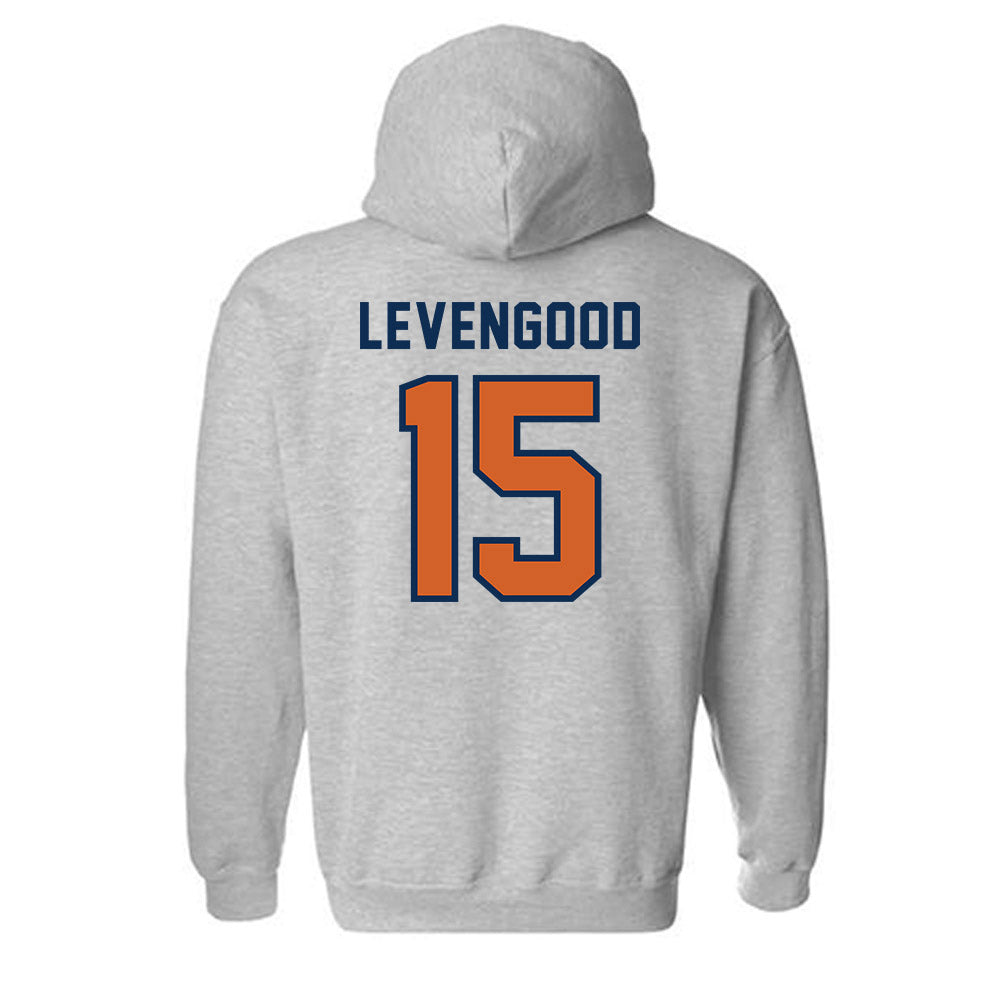 Wheaton IL - NCAA Baseball : David Levengood - Classic Shersey Hooded Sweatshirt-1