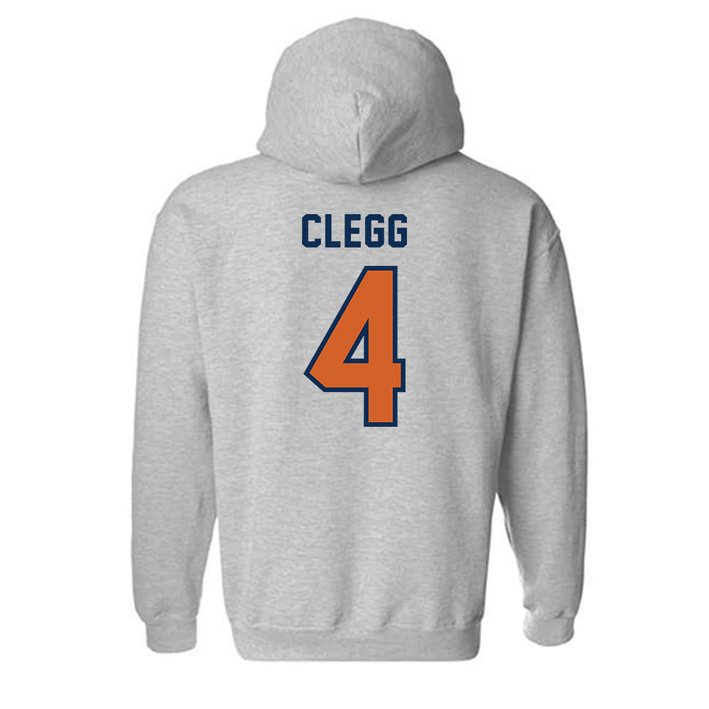 Wheaton IL - NCAA Baseball : William Clegg - Classic Shersey Hooded Sweatshirt-1