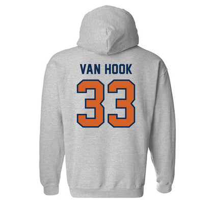 Wheaton IL - NCAA Baseball : JD Van Hook - Classic Shersey Hooded Sweatshirt-1