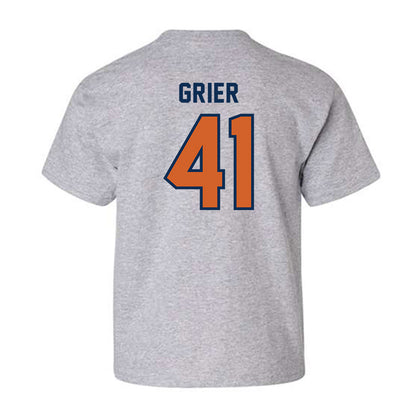Wheaton IL - NCAA Baseball : Kyle Grier - Classic Shersey Youth T-Shirt-1