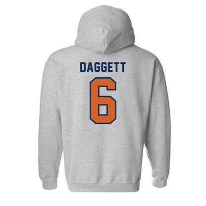 Wheaton IL - NCAA Baseball : Cole Daggett - Classic Shersey Hooded Sweatshirt-1
