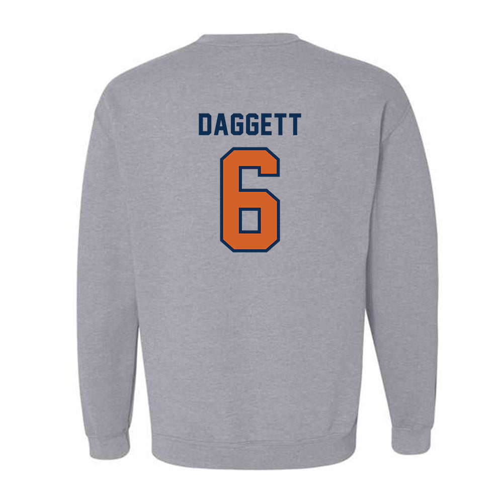 Wheaton IL - NCAA Baseball : Cole Daggett - Classic Shersey Crewneck Sweatshirt-1