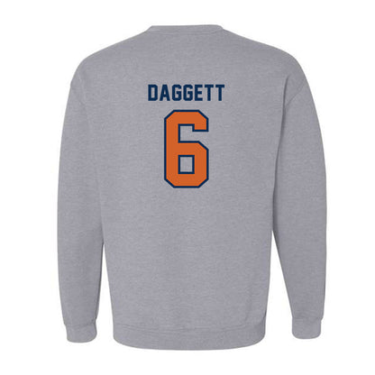 Wheaton IL - NCAA Baseball : Cole Daggett - Classic Shersey Crewneck Sweatshirt-1