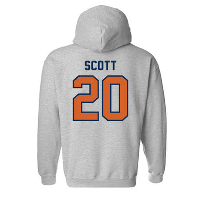 Wheaton IL - NCAA Baseball : James Scott - Classic Shersey Hooded Sweatshirt-1