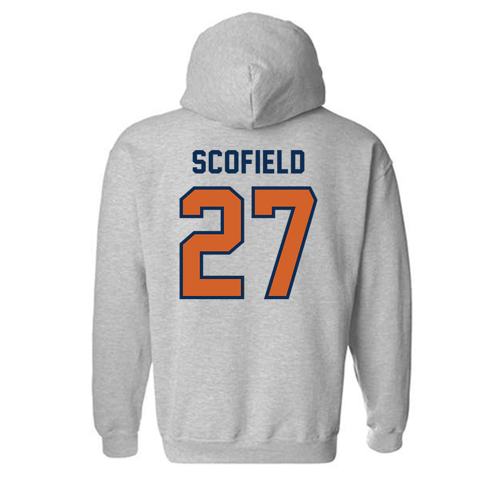 Wheaton IL - NCAA Baseball : Charlie Scofield - Classic Shersey Hooded Sweatshirt-1