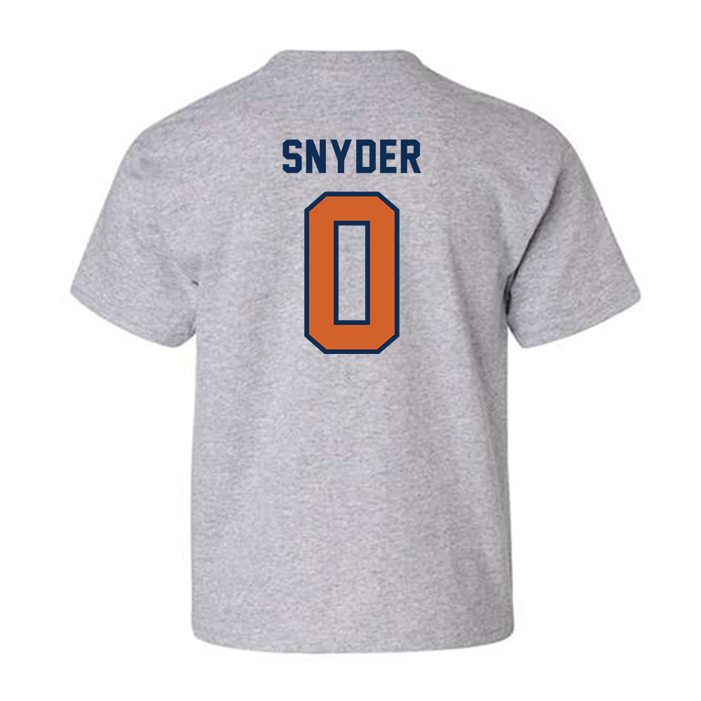 Wheaton IL - NCAA Baseball : Caleb Snyder - Classic Shersey Youth T-Shirt-1
