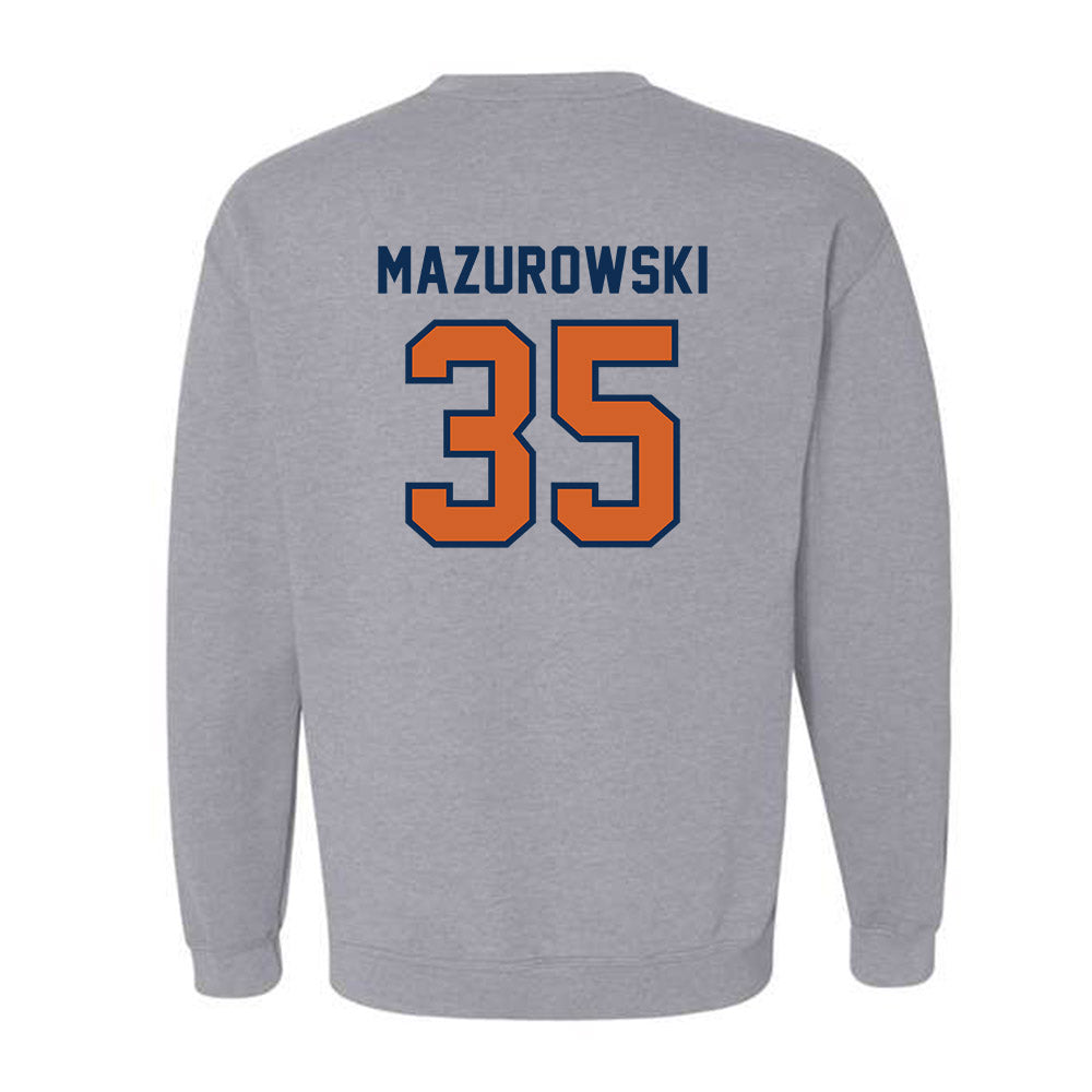 Wheaton IL - NCAA Baseball : Jack Mazurowski - Classic Shersey Crewneck Sweatshirt-1