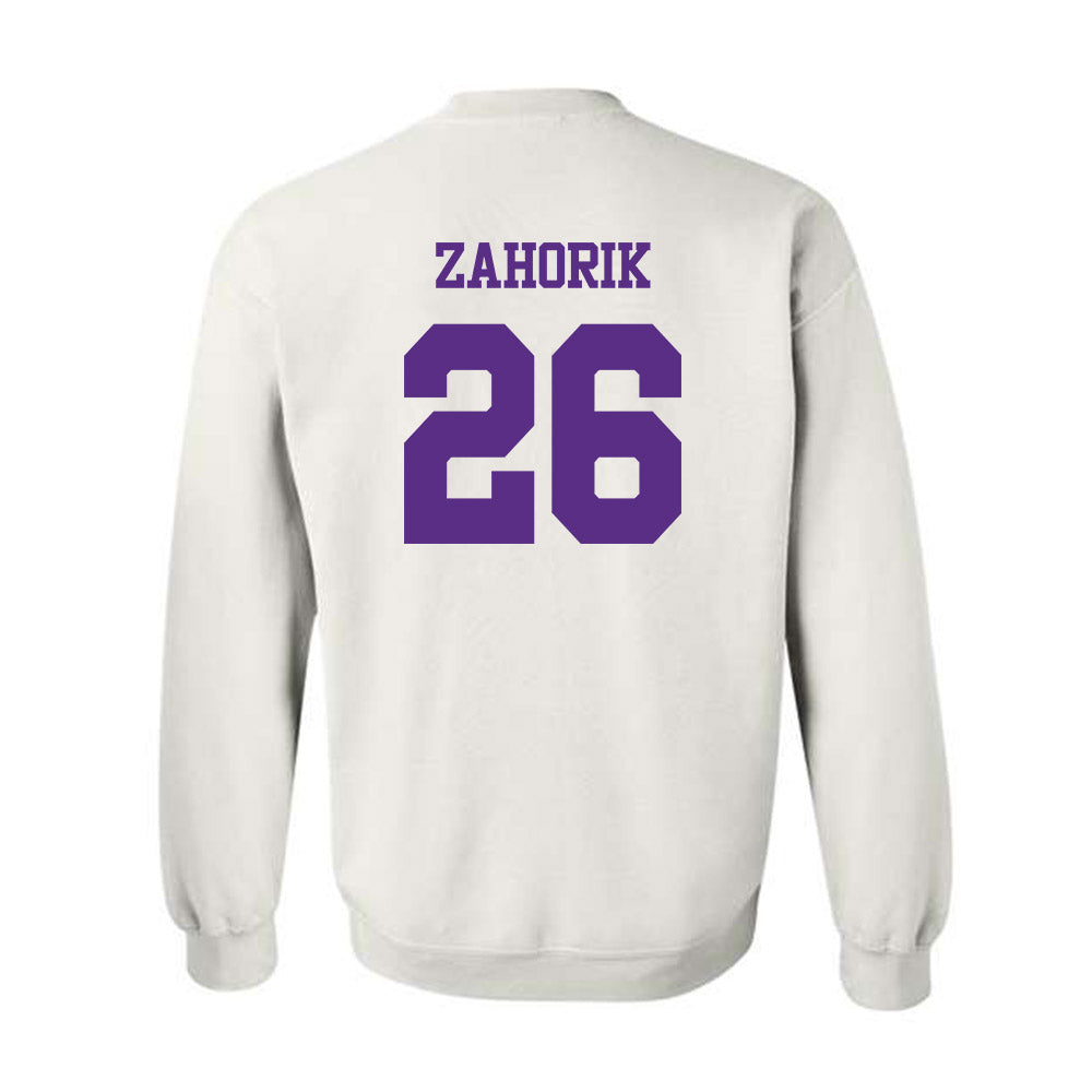 TCU - NCAA Equestrian : Victoria Zahorik - Classic Shersey Crewneck Sweatshirt-1