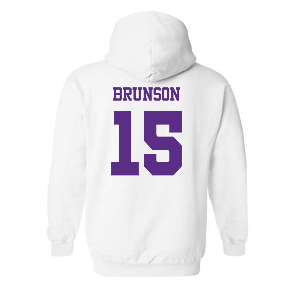TCU - NCAA Baseball : Chase Brunson - Classic Shersey Hooded Sweatshirt-1